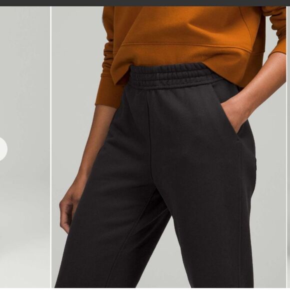 Lululemon Loungeful High-rise Jogger Black fleece cozy warm size 6 - Picture 8 of 12